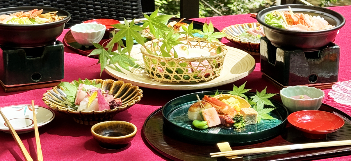 川床テラスのフリーフロードリンク